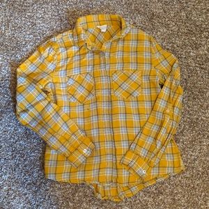 Fall Plaid Button Shirt